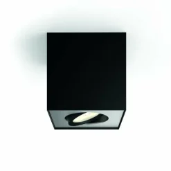 Luminaires Philips Plafonnier Philips Box LED Noir, 1 lumière* Spots Et Projecteurs