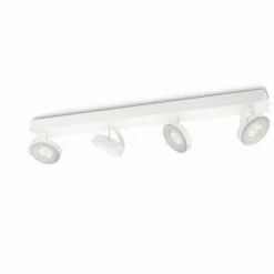 Luminaires Philips Plafonnier Philips Clockwork LED Blanc, 4 lumières* Éclairage Led