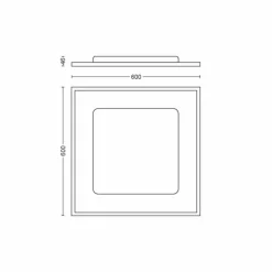 Luminaires Philips Plafonnier Philips Hue Aurelle LED Blanc, 1 lumière