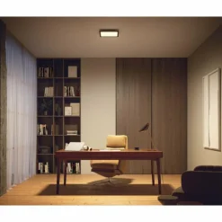 Luminaires Philips Plafonnier Philips Hue Aurelle LED Noir, Blanc, 1 lumière