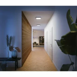 Luminaires Philips Plafonnier Philips Hue Aurelle LED Noir, Blanc, 1 lumière