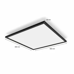 Luminaires Philips Plafonnier Philips Hue Aurelle LED Noir, Blanc, 1 lumière