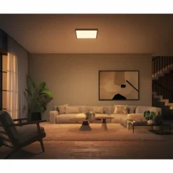 Luminaires Philips Plafonnier Philips Hue Aurelle LED Noir, Blanc, 1 lumière