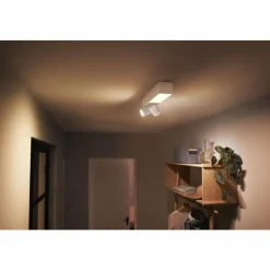 Luminaires Philips Plafonnier Philips HUE Centris LED Blanc, 3 lumières, Changeur de couleurs