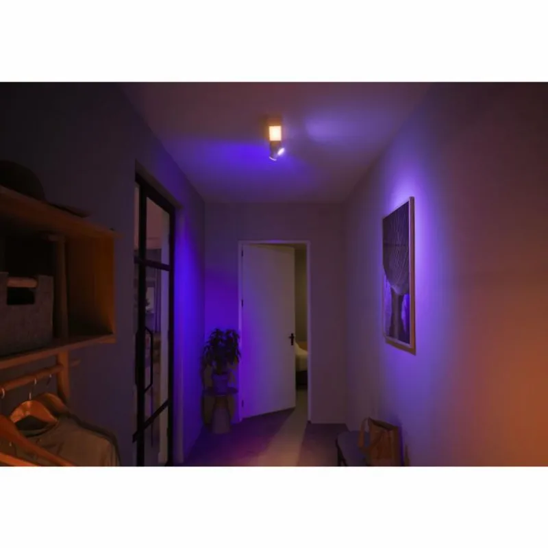 Luminaires Philips Plafonnier Philips HUE Centris LED Blanc, 3 lumières, Changeur de couleurs