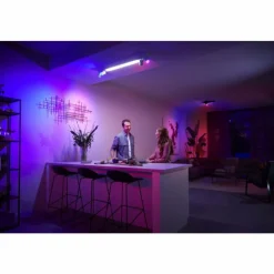 Luminaires Philips Plafonnier Philips HUE Centris LED Blanc, 4 lumières, Changeur de couleurs