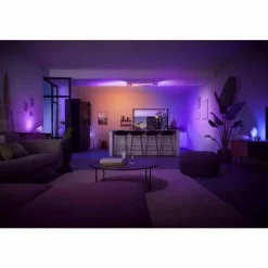 Luminaires Philips Plafonnier Philips HUE Centris LED Blanc, 4 lumières, Changeur de couleurs