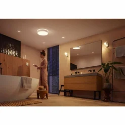 Luminaires Philips Plafonnier Philips Hue Devere LED Blanc, 1 lumière, Télécommandes