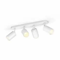 Luminaires Philips Plafonnier Philips Hue Fugato LED Blanc, 4 lumières, Changeur de couleurs