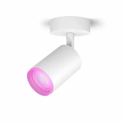Luminaires Philips Plafonnier Philips Hue Fugato LED Blanc, 1 lumière, Changeur de couleurs
