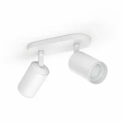 Luminaires Philips Plafonnier Philips Hue Fugato LED Blanc, 2 lumières, Changeur de couleurs