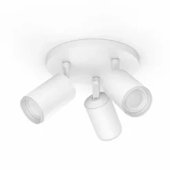 Luminaires Philips Plafonnier Philips Hue Fugato LED Blanc, 3 lumières, Changeur de couleurs