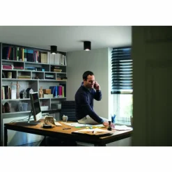 Luminaires Philips Plafonnier Philips Hue Pillar LED Noir, 1 lumière