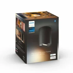 Luminaires Philips Plafonnier Philips Hue Pillar LED Noir, 1 lumière