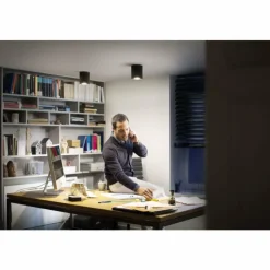 Luminaires Philips Plafonnier Philips Hue Pillar LED Noir, 1 lumière, Télécommandes