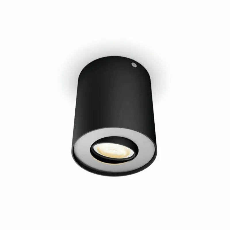 Luminaires Philips Plafonnier Philips Hue Pillar LED Noir, 1 lumière, Télécommandes