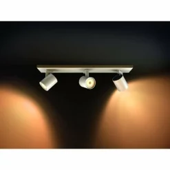 Luminaires Philips Plafonnier Philips Hue Runner LED Blanc, 3 lumières, Télécommandes