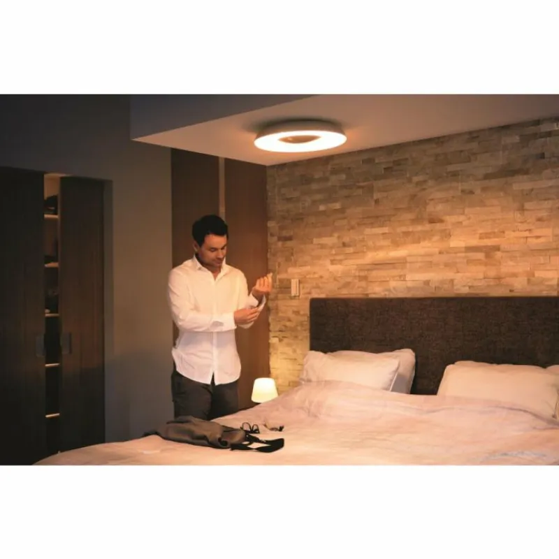 Luminaires Philips Plafonnier Philips Hue Still LED Noir, 1 lumière, Télécommandes