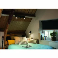 Luminaires Philips Plafonnier Philips Hue White Ambiance Runner LED Noir, 1 lumière, Télécommandes
