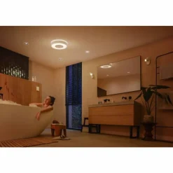 Luminaires Philips Plafonnier Philips Hue Xamento LED Blanc, 1 lumière, Changeur de couleurs