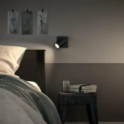 Luminaires Philips Plafonnier Philips Kosipo Noir, 1 lumière* Spots Et Projecteurs