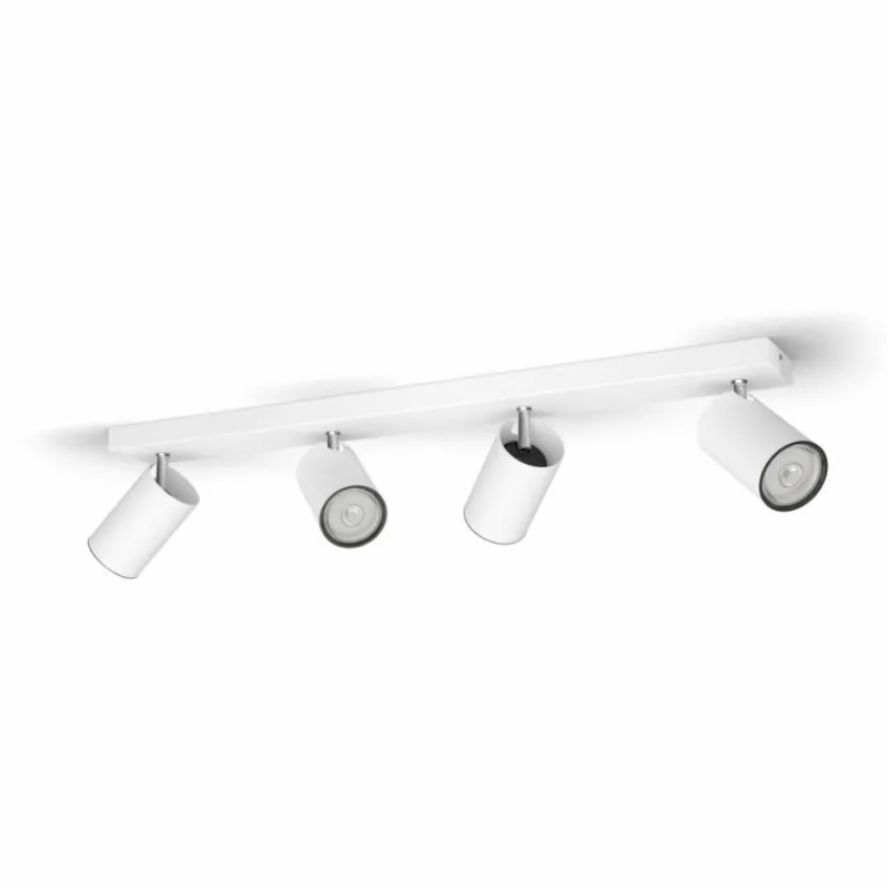 Luminaires Philips Plafonnier Philips myLiving Kosipo Blanc, 4 lumières* Spots Et Projecteurs