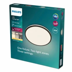 Luminaires Philips Plafonnier Philips Ozziet LED Noir, Blanc, 1 lumière* Éclairage Led
