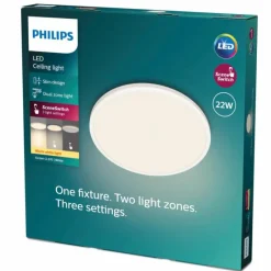 Luminaires Philips Plafonnier Philips Ozziet LED Blanc, 1 lumière* Éclairage Led