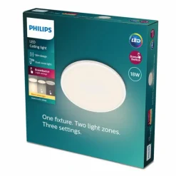 Luminaires Philips Plafonnier Philips Ozziet LED Blanc, 1 lumière* Éclairage Led