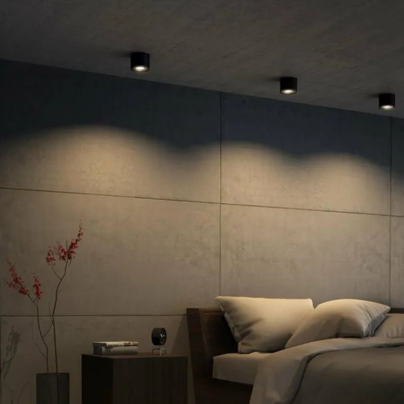 Luminaires Philips Plafonnier Philips Phase LED Noir, 1 lumière* Downlights