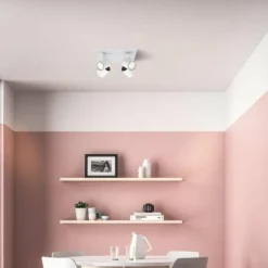 Luminaires Philips Plafonnier Philips Runner LED Blanc, 4 lumières* Éclairage Led