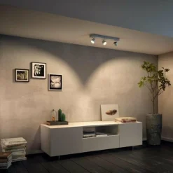 Luminaires Philips Plafonnier Philips Star LED Blanc, 3 lumières* Éclairage Led