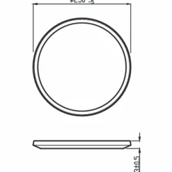 Luminaires Philips Plafonnier Philips Superslim CL550 LED Blanc, 1 lumière* Éclairage Led