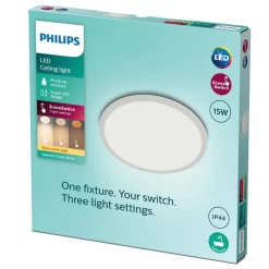 Luminaires Philips Plafonnier Philips Superslim CL550 LED Blanc, 1 lumière* Éclairage Led