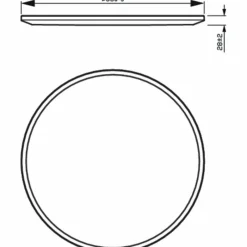 Luminaires Philips Plafonnier Philips Superslim CL550 LED Blanc, 1 lumière* Éclairage Led