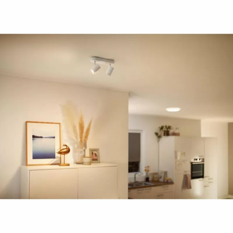 Luminaires Philips Plafonnier Philips WiZ IMAGEO LED Blanc, 2 lumières