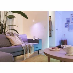 Luminaires Philips Plafonnier Philips WiZ IMAGEO LED Blanc, 1 lumière, Changeur de couleurs