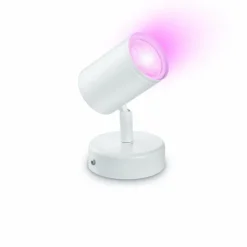 Luminaires Philips Plafonnier Philips WiZ IMAGEO LED Blanc, 1 lumière, Changeur de couleurs