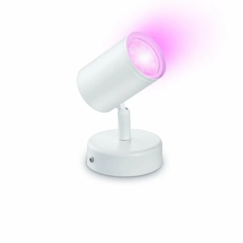 Luminaires Philips Plafonnier Philips WiZ IMAGEO LED Blanc, 1 lumière, Changeur de couleurs