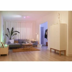 Luminaires Philips Plafonnier Philips WiZ IMAGEO LED Blanc, 3 lumières, Changeur de couleurs