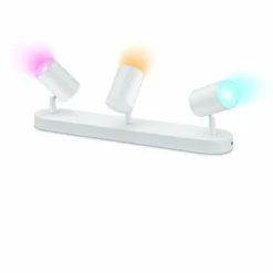 Luminaires Philips Plafonnier Philips WiZ IMAGEO LED Blanc, 3 lumières, Changeur de couleurs
