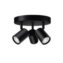 Luminaires Philips Plafonnier Philips WiZ IMAGEO LED Noir, 3 lumières, Changeur de couleurs