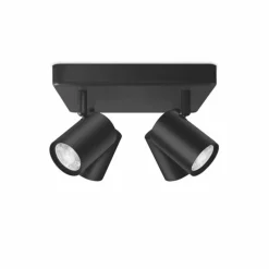 Luminaires Philips Plafonnier Philips WiZ IMAGEO LED Noir, 4 lumières, Changeur de couleurs