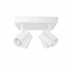 Luminaires Philips Plafonnier Philips WiZ IMAGEO LED Blanc, 4 lumières, Changeur de couleurs