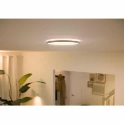 Luminaires Philips Plafonnier Philips WiZ Super Slim LED Blanc, 1 lumière