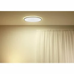 Luminaires Philips Plafonnier Philips WiZ SuperSlim LED Noir, Blanc, 1 lumière