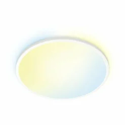 Luminaires Philips Plafonnier Philips WiZ SuperSlim LED Blanc, 1 lumière