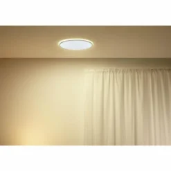 Luminaires Philips Plafonnier Philips WiZ SuperSlim LED Blanc, 1 lumière