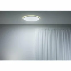 Luminaires Philips Plafonnier Philips WiZ SuperSlim LED Blanc, 1 lumière, Changeur de couleurs