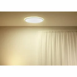 Luminaires Philips Plafonnier Philips WiZ SuperSlim LED Blanc, 1 lumière, Changeur de couleurs